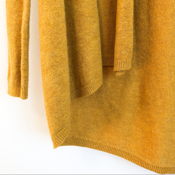 Zara Mustard knit drape cardigan Sz. S - Picture 5 of 6